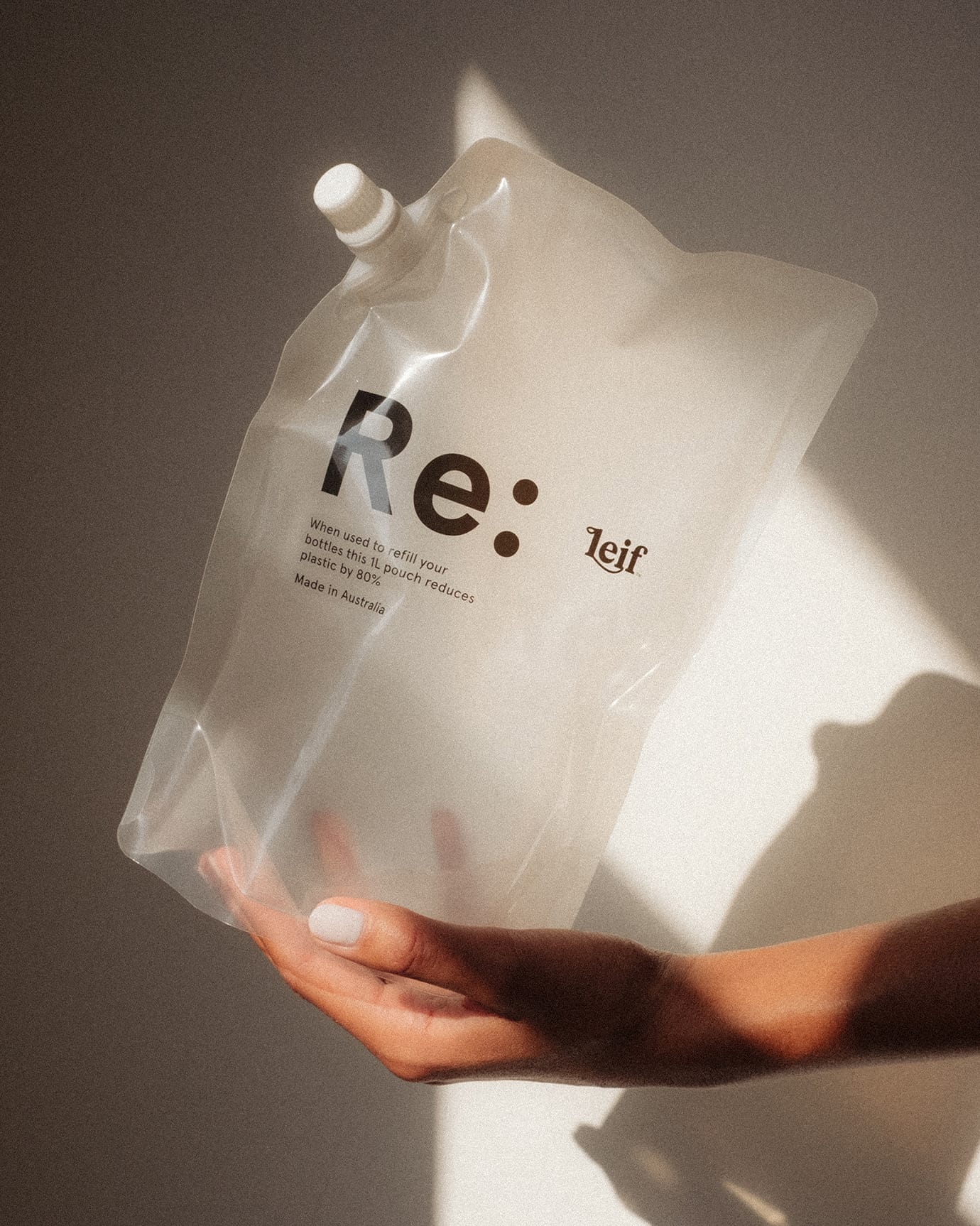 Leif 1L Re:fill pouch empty.