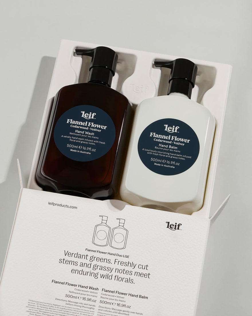Limited Edition Holiday Flannel Flower Hand Duo
