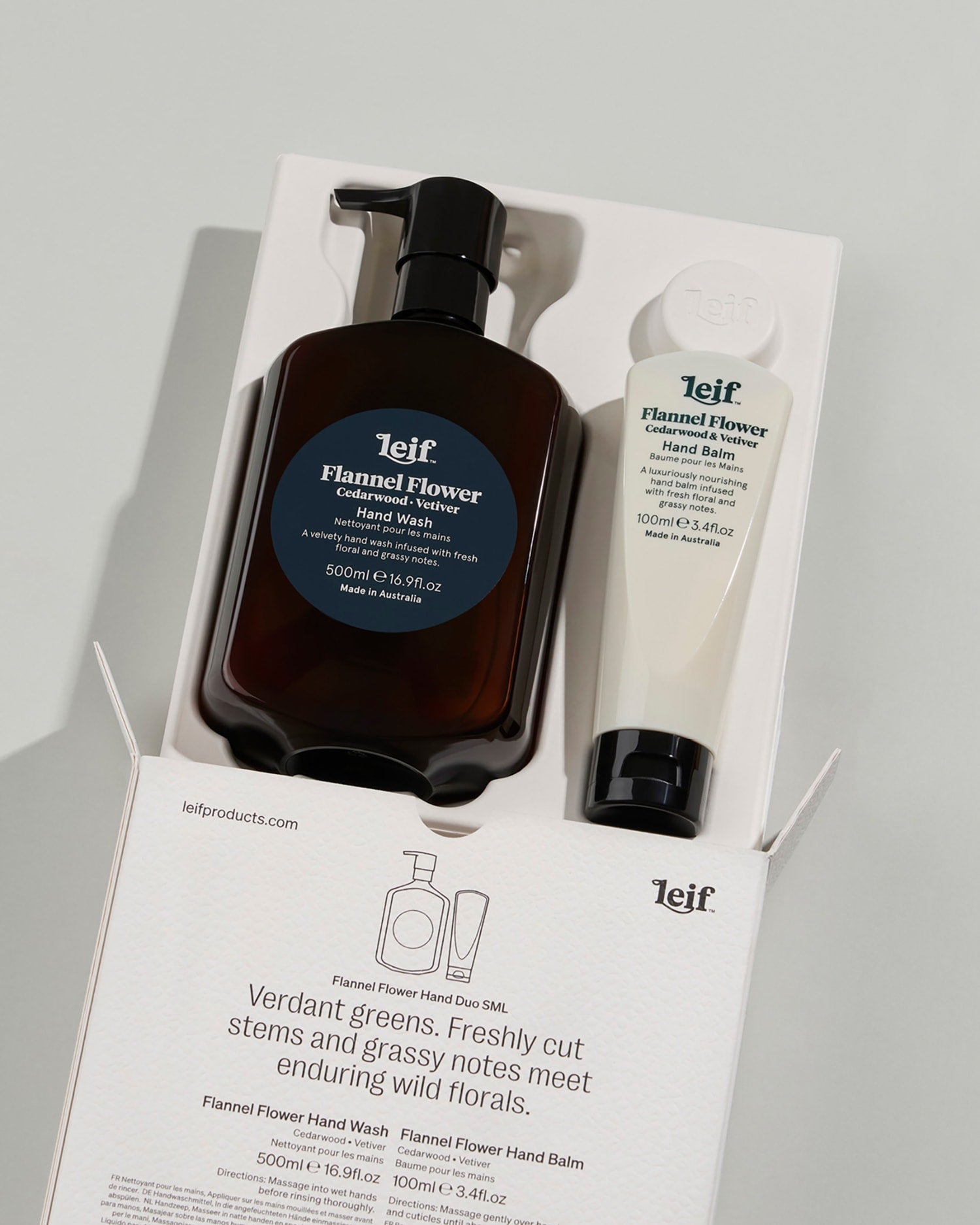 Limited Edition Holiday Flannel Flower Hand Duo